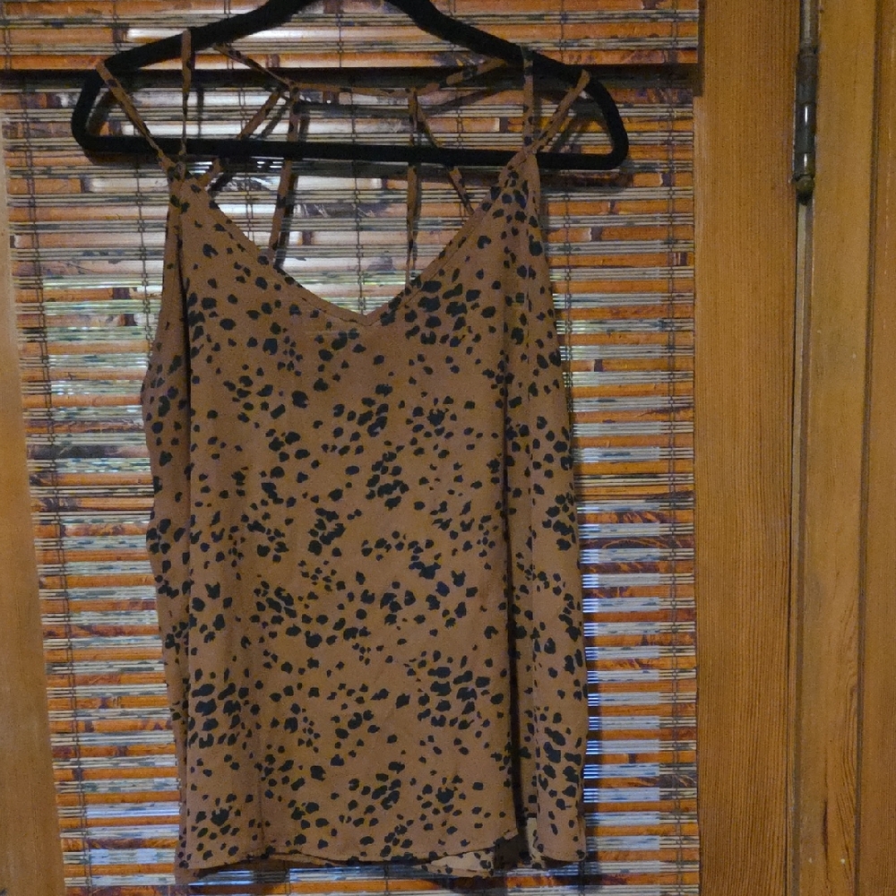 Papermoon Brown and Black Spotted Camisole